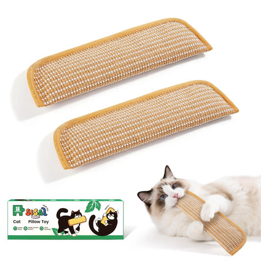 Sisal Cat Kicker Toys (2-Pack) – Soft Chew & Scratching Toys for Indoor Cats