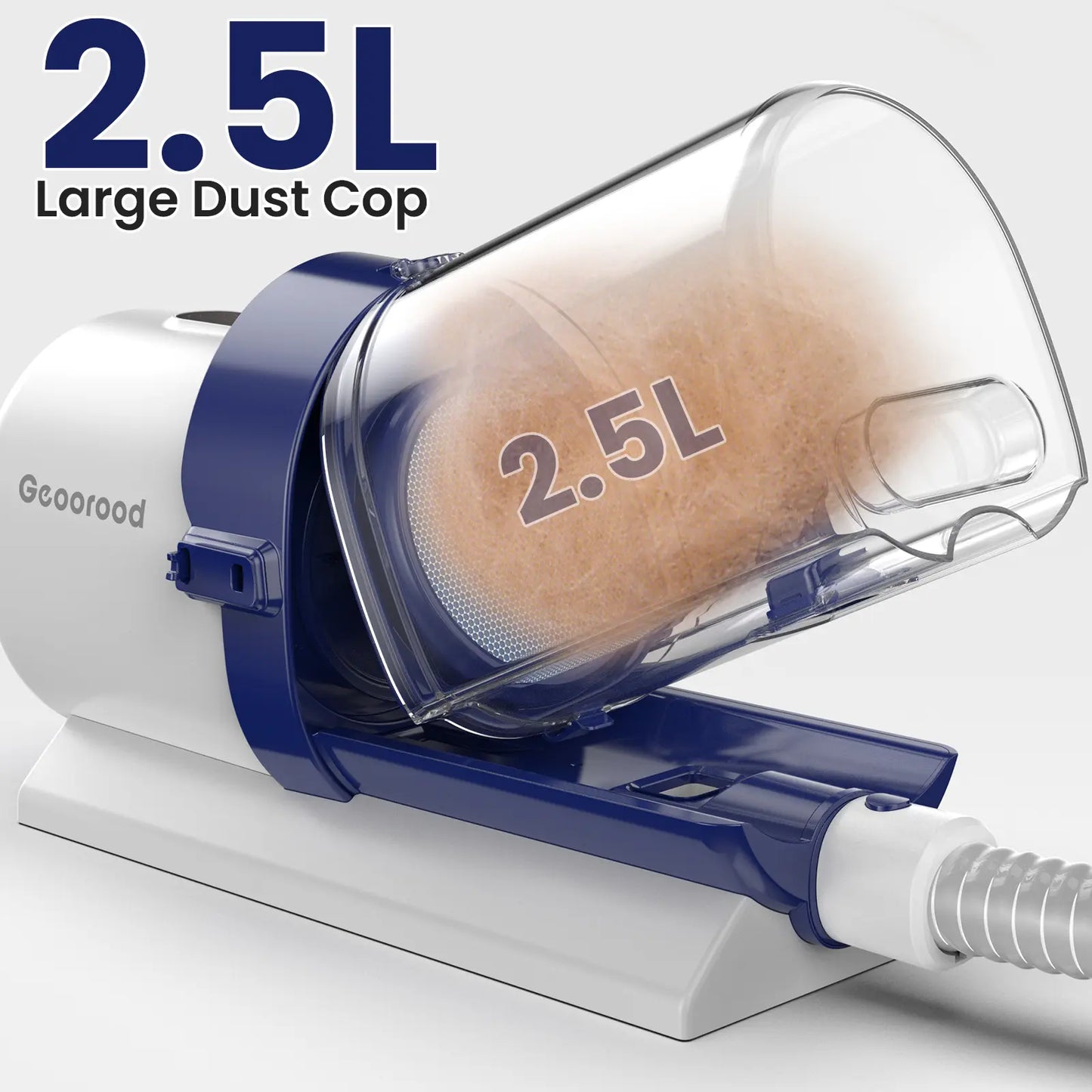 Dog Grooming Vacuum Kit – All-in-One Pet Grooming & Shedding System with 2.5L Dust Bin