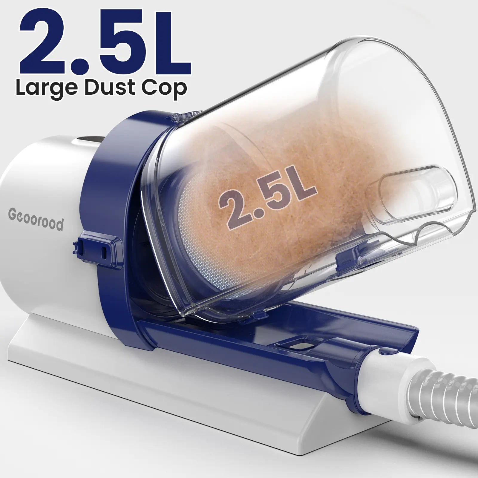Dog Grooming Vacuum Kit – All-in-One Pet Grooming & Shedding System with 2.5L Dust Bin