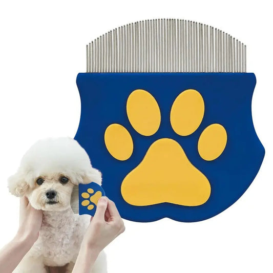 Ultimate Pet Grooming Comb for Dogs & Cats - Mini Face Brush for Shedding Control & Flea Removal, Essential Care Tool