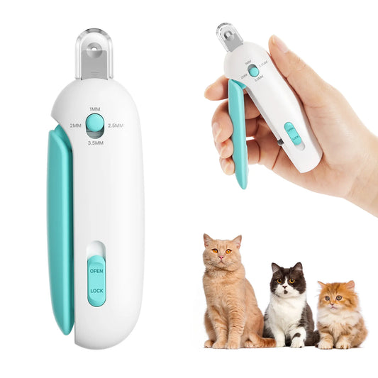 Adjustable Cat Nail Clipper – Safe Pet Nail Trimmer with Hidden Nail File